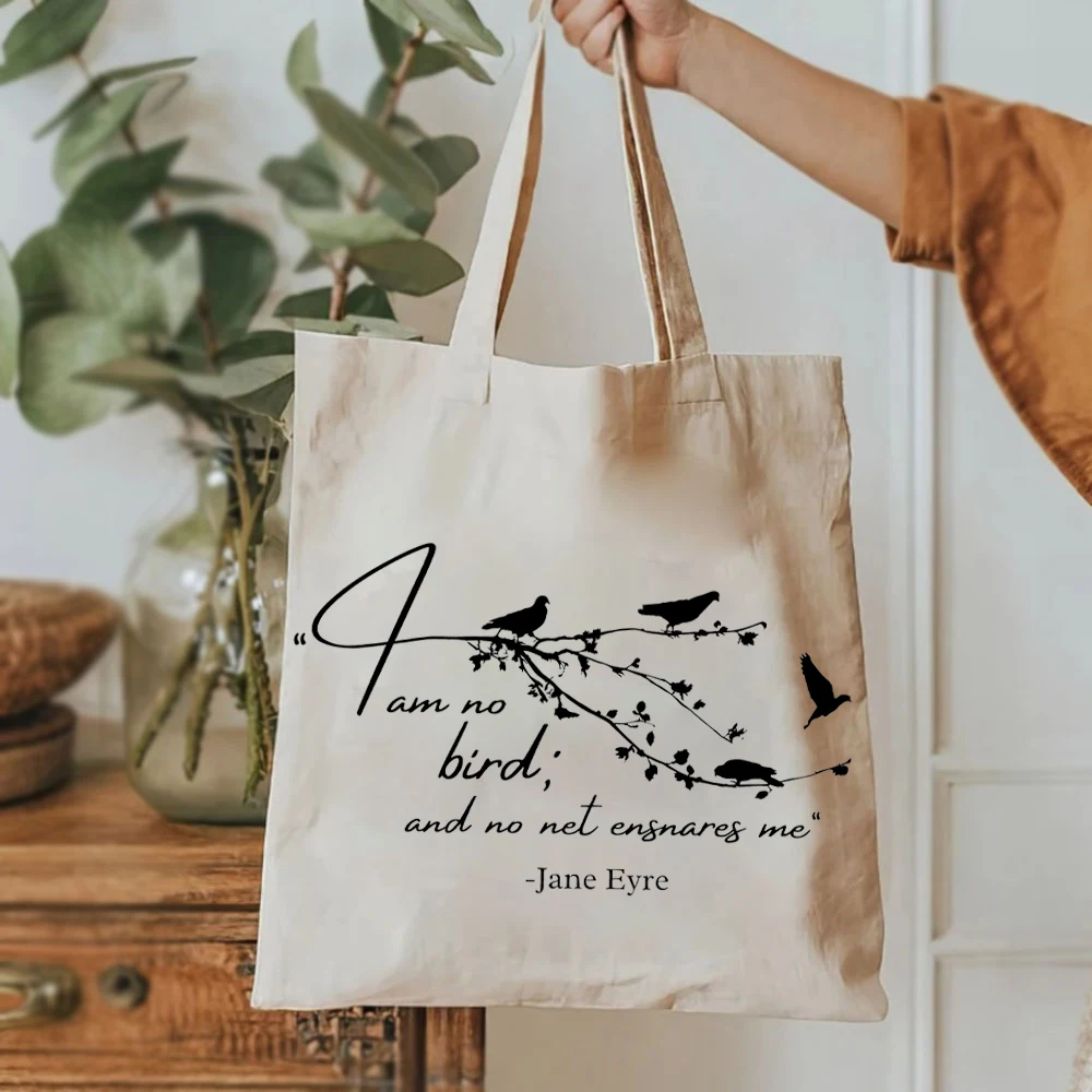 I Am No Bird and Net Ensnares Me Женская сумка с птицами на ветке Jane Eyre Book Bags