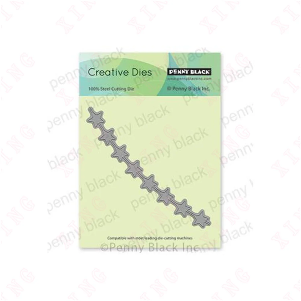 

New 2023 Valentine's Day Scrapbook Album Decoration Embossing Cut Die Diy Handmade Craft String of Stars Mold Metal Cutting Dies