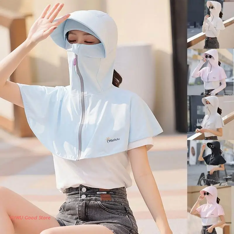 

Fashion Full Face Neck Protection Hat Sunscreen Mask Beach Hat Sun Hat for Summer Outdoor Sport Climbing