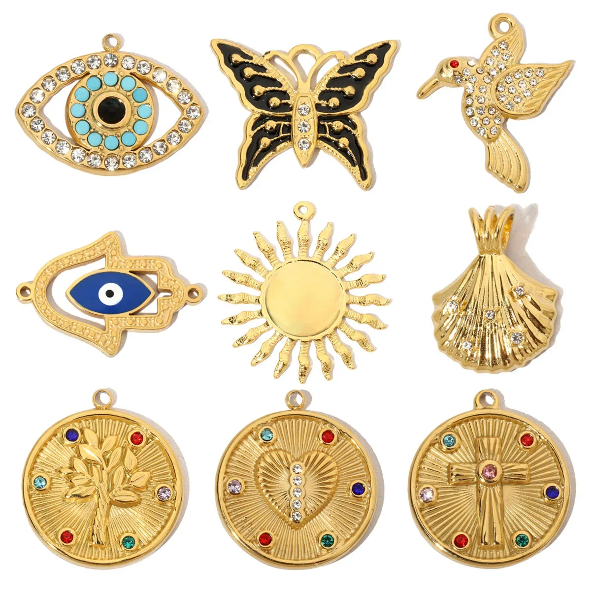 3 шт./лот французская антикварная монета крест нержавеющая сталь подвески сделай