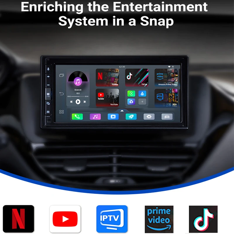 Фото Беспроводной адаптер OTTOMOTION Android Ai Box для CarPlay и Android Auto со встроенными YouTube, Netflix, TikTok, IPTV для автомобилей с проводным CarPlay №3