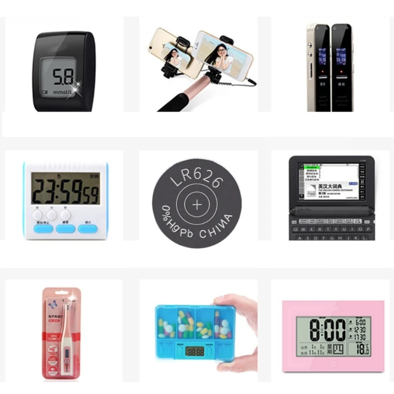 10 шт. батарейки 1 5 В LR626 AG4 377 177A SR626SW клеточные часы-монеты игрушки