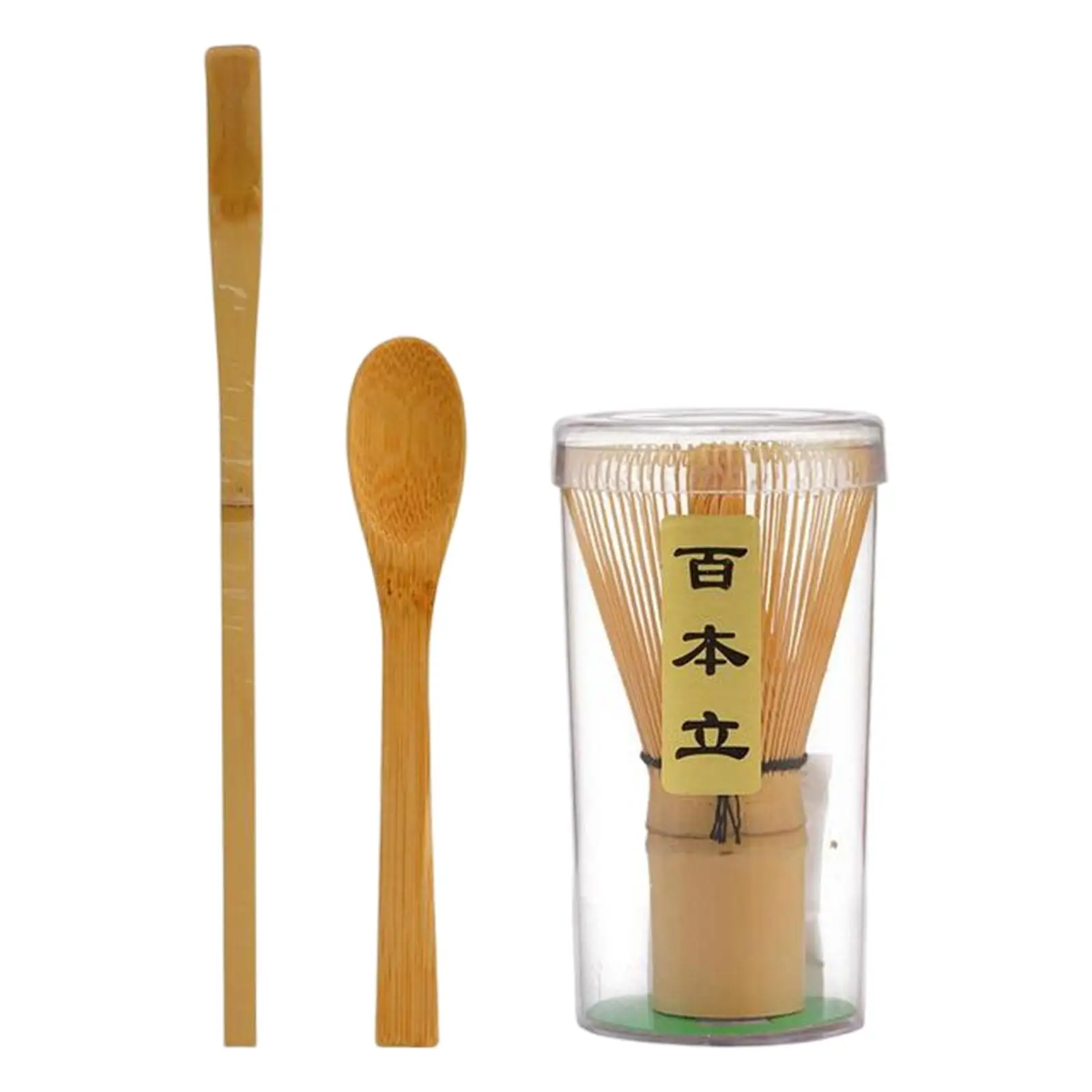 

Bamboo Matcha Whisk Set Utensil Multifunction Teaspoon Starter Kit Traditional spoon Handmade for matcha Ceremony Beginner