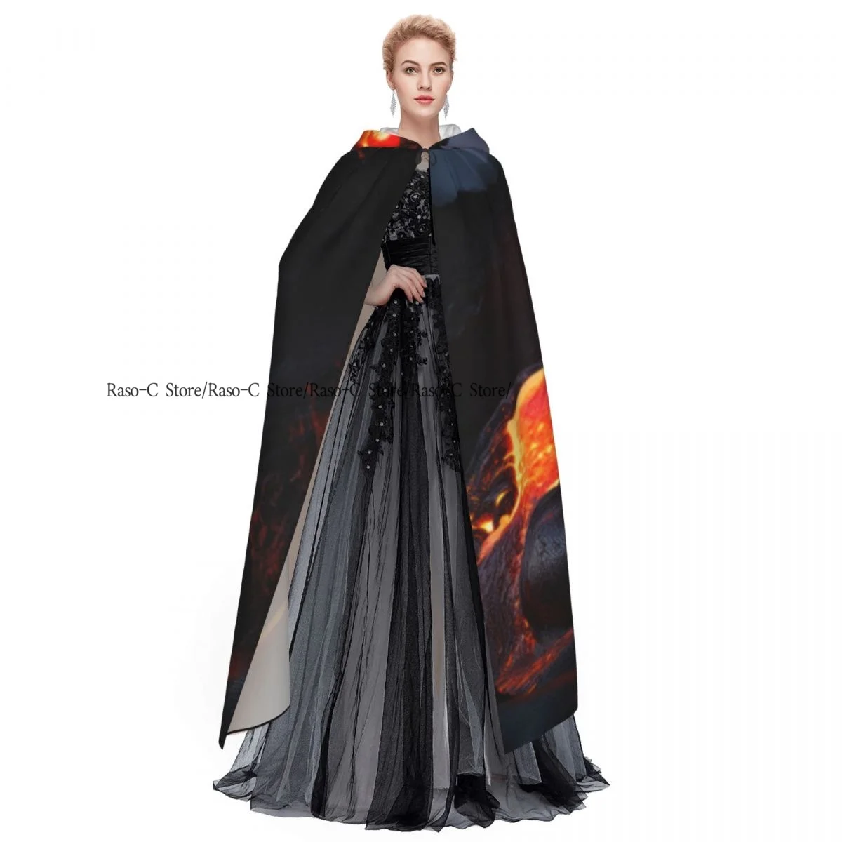 Флуоресцентная вулканическая лава с капюшоном захватывает расплавленные скалы