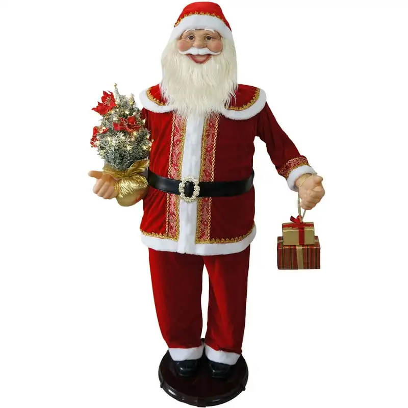 

Dancing Santa Claus with Prelit Christmas Tree and Wrapped Gifts, Life-Size Indoor Decor, FSC058-2RD2 Angeles para bautizo Kid