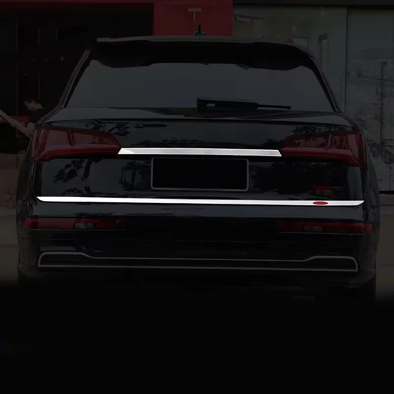 

Нержавеющая сталь для Audi Q5 2018 2019 2020 2021 2022 2023 2024 задняя багажная дверь Молдинг вверх полоса крышка отделка