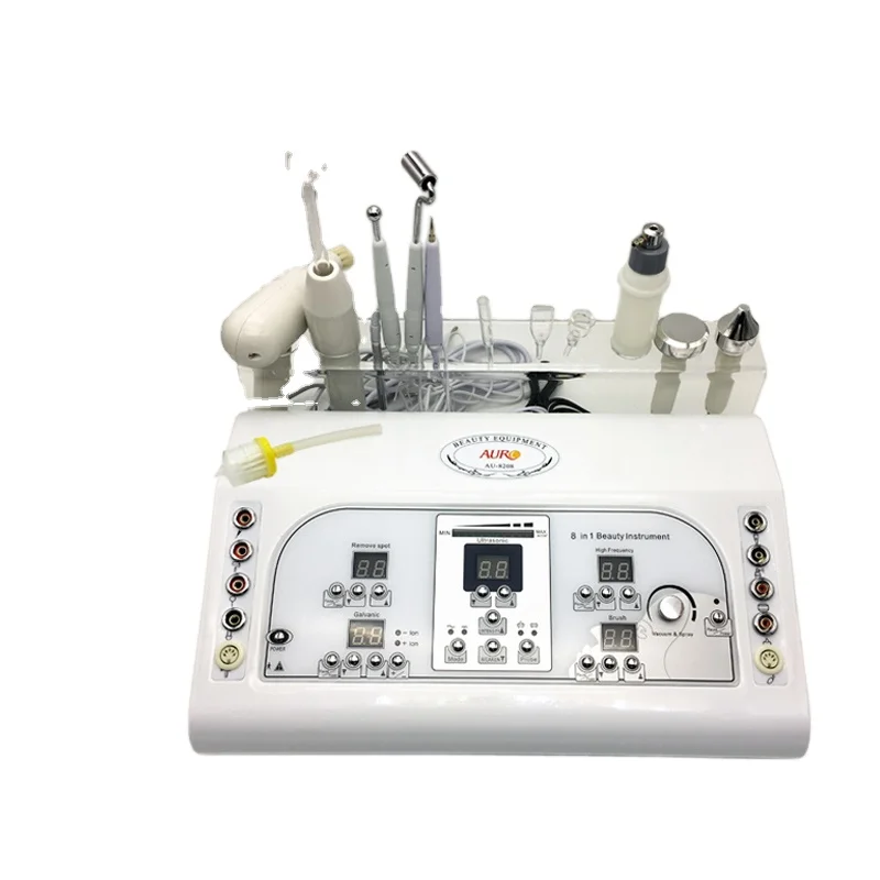

AU-8208 Multifunctional Galvanic Facial Current Massager Device 8 in 1