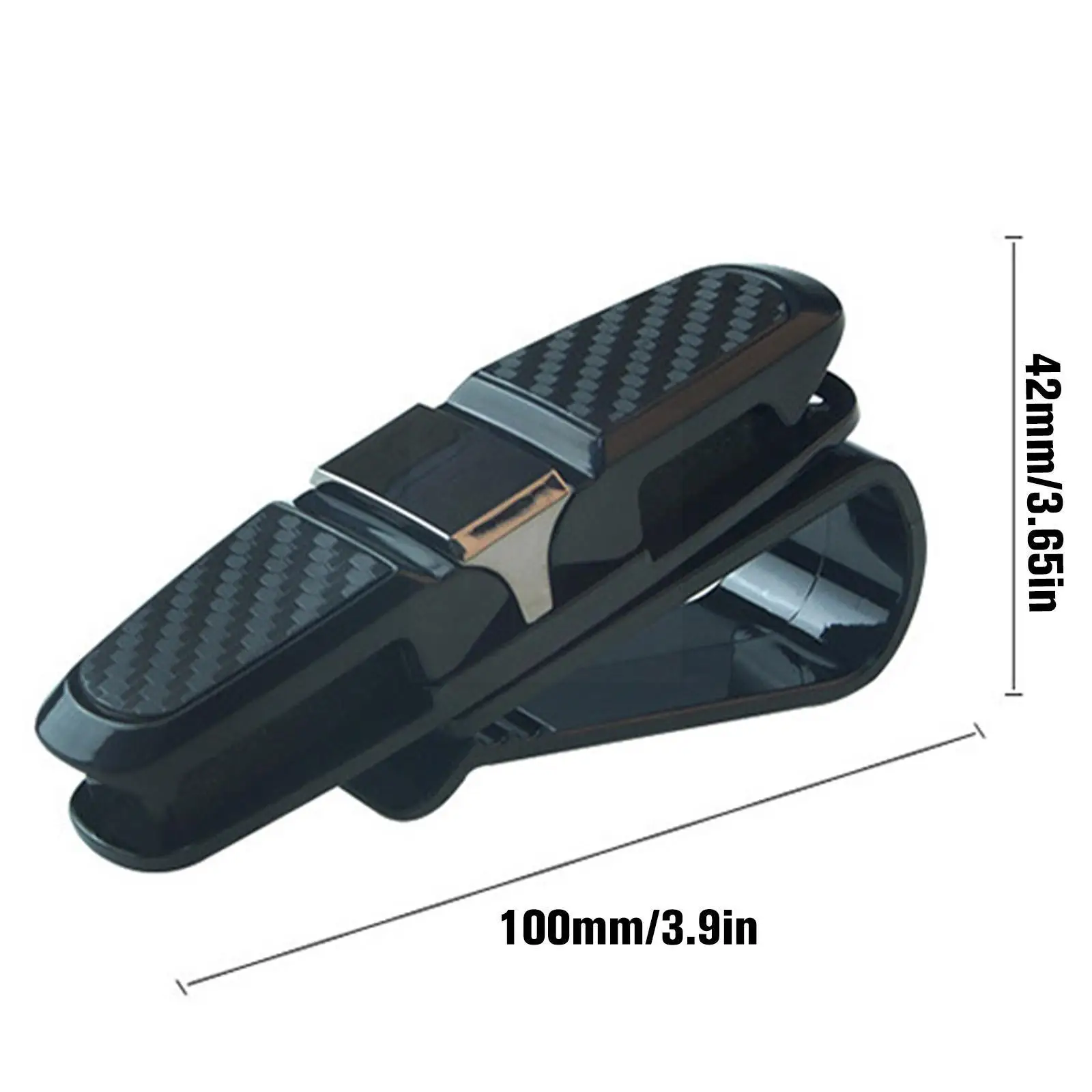 1 шт. шрам солнцезащитных очков карбоновые очки для банкнот двойная коробка для карт Многофункциональный зажим для автомобильных глаз головка для зрительной доски P1F7