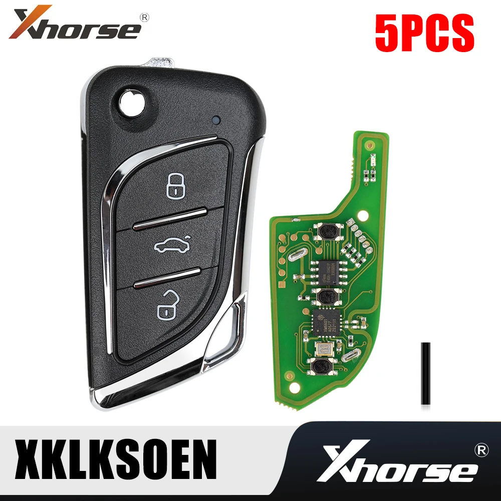 

5PCS Universal Xhorse Wire Remote Key XKLKS0EN LEI.KSS Style Flip for VVDI Key Tool/VVDI2/Key Tool Max