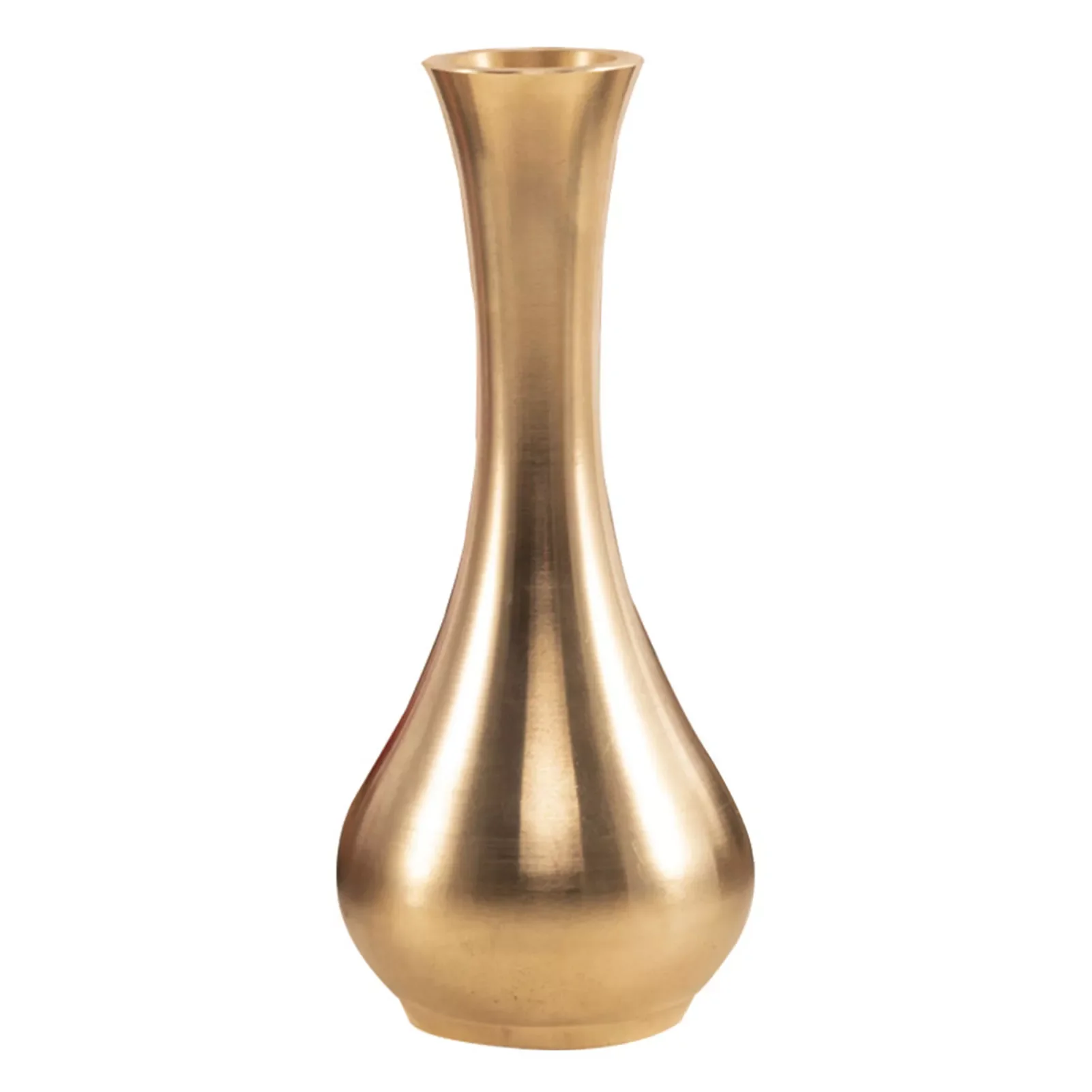 

NEW2023 Brass Vase Home Decor Display Art Desktop Elegant Craft Plant Holder Office Living Room Antique Hotel Pot Minimalist