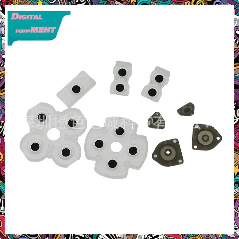 

Durable Repair Parts Button Rubber Pad Handle Conductive Adhesive Easy Installation Detachable Game Board Conductive Pad 1 Set