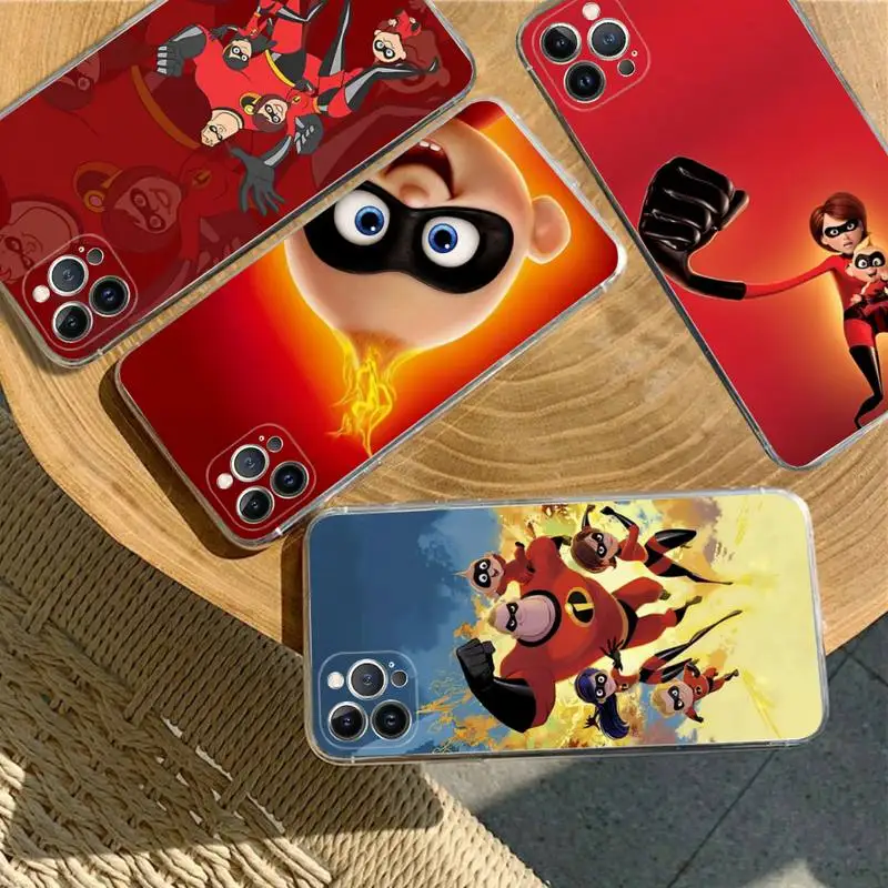

Disney The Incredibles Phone Case For iPhone 8 7 6 6S Plus X SE 2020 XR XS 14 11 12 13 Mini Pro Max Mobile Case