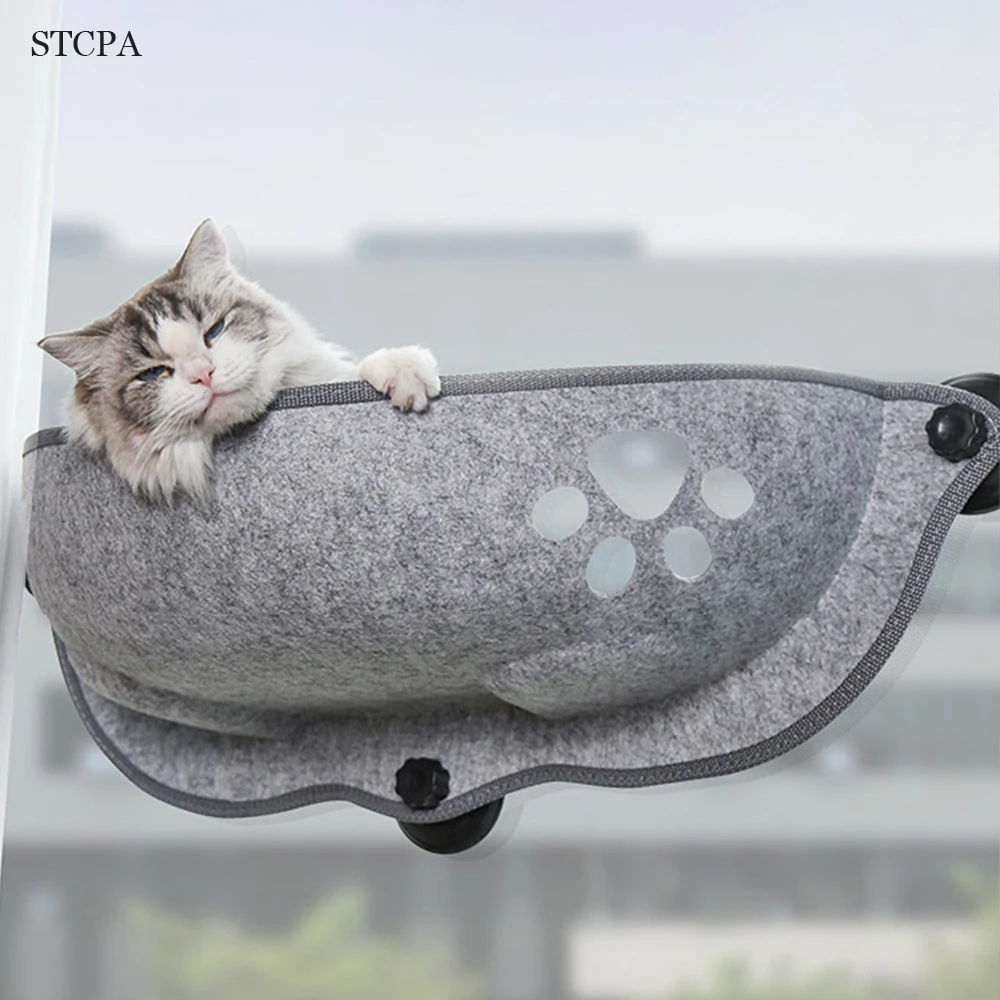 

Cat Window Hammock With Strong Suction Cups Pet Kitty Hanging Sleeping Bed Storage For Pet Warm Ferret Cage Cat Shelf Seat Beds