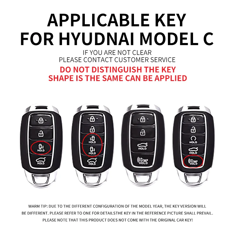 Фото Автомобильный брелок из АБС-пластика для Hyundai Elantra Grandeur Accent Solaris Sonata Palisade Kona Creta I20 I30 IX35 IX25 Чехол для автомобильного ключа №2