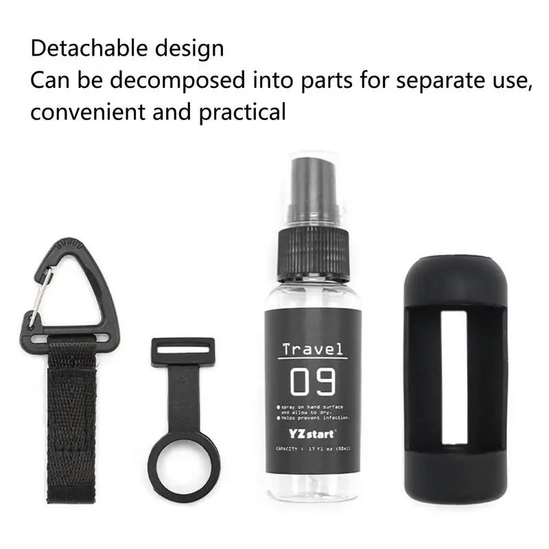 Маленький флакон с распылителем для духов 50 мл мелким и веревкой-крючком