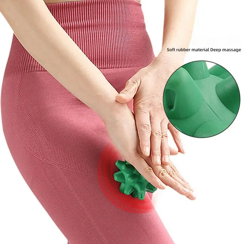 Прочный массажный мяч с спицами ТРИГГЕРНАЯ точка спортивный фитнес снятие боли в