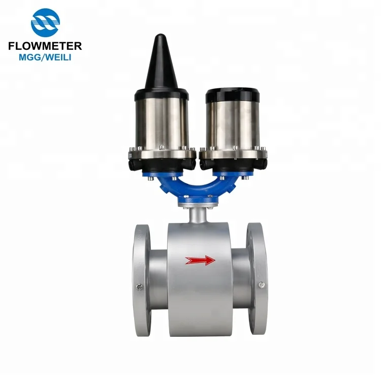 

gprs battery power operated salt water electromagnetic flow meter
