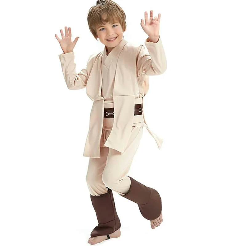 Новинка Детский костюм для косплея рыцаря джедая униформа Оби Вана Кеноби