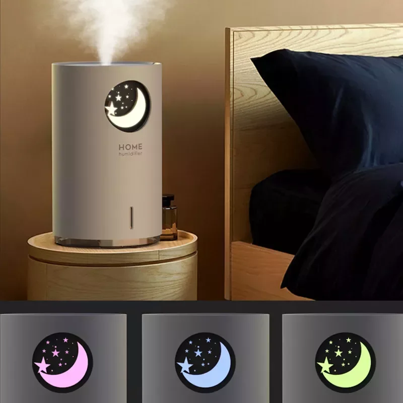 

NEW 2023 Air Humidificador Home Humidifier 700ML Large Capacity Aroma Essential Oil Diffuser With Color LED Lamp Air Purifier Fo
