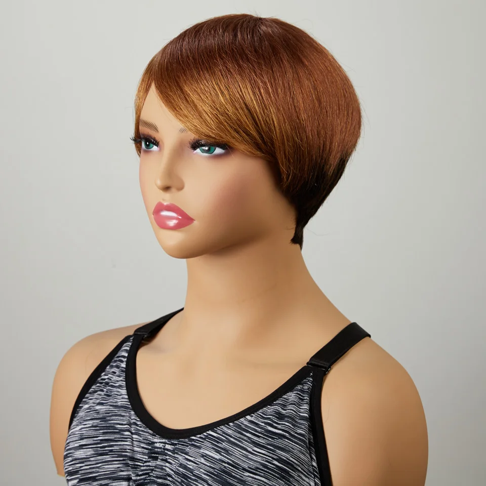 

2pcs Short Glueless Bob Wigs Cheap Human Hair Wigs for Women Brazilian Full Machine Made Wig Perruque Cheveux Humain