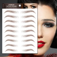 4d eyebrows stickers water based hair liked makeup waterproof eyebrow tattoo sticker long lasting natural fake eyebrow stickers