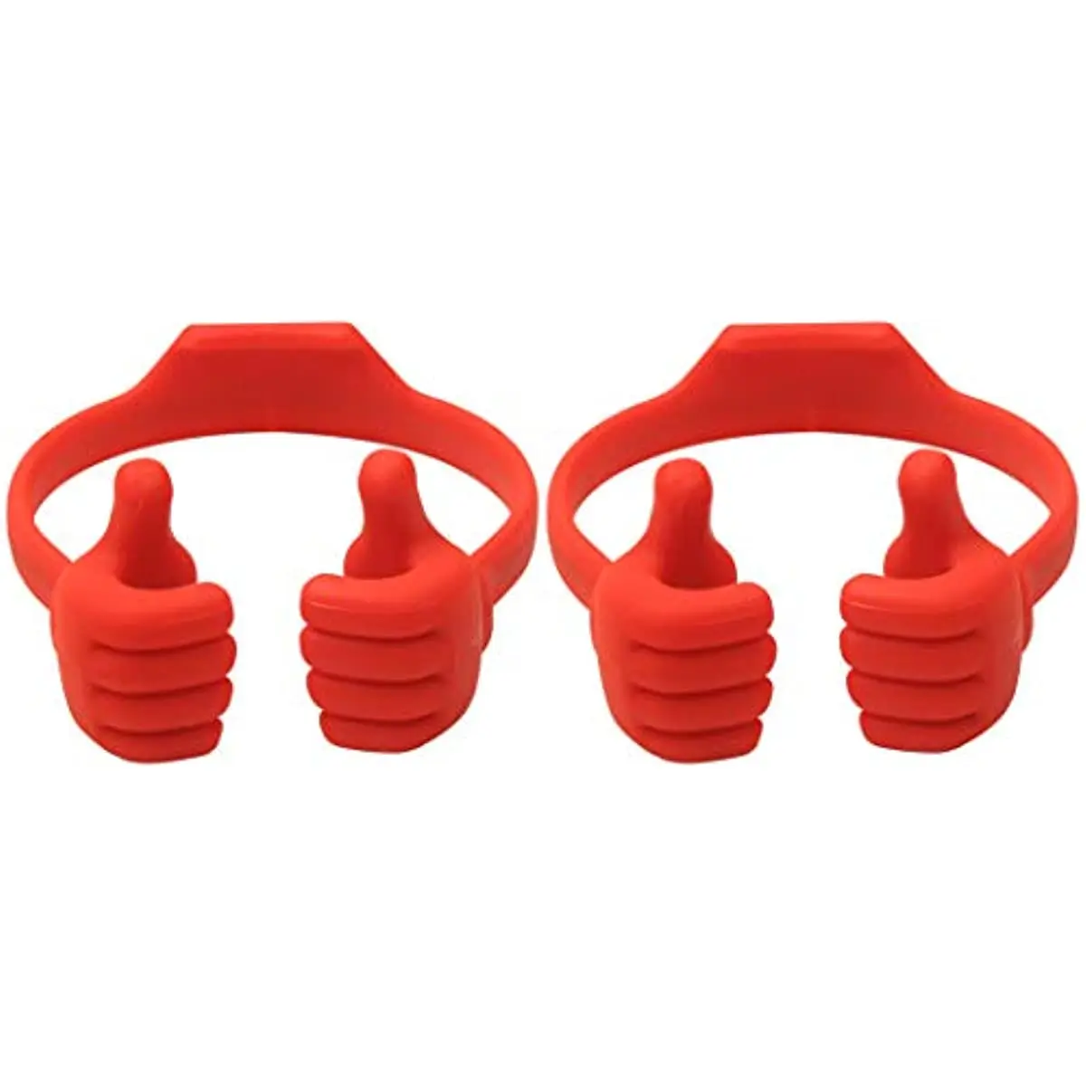 

2 Packs Thumbs-up Cell Phone Stands, Tablet Display Stands, Cellphone Holder, Mobile Smartphone Mount Cradle for Desk Desktop