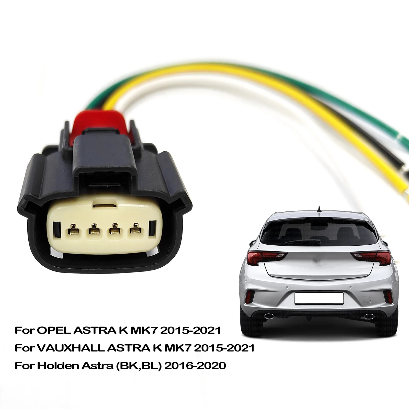 Для Holden Opel Vauxhall Astra K Mk7 2015-2021 4-контактный разъем заднего фонаря с косичкой