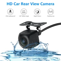 jmcq reverse camera universal 12v rear view camera ip68 backup camera waterproof night vision for head unit audio car monitor