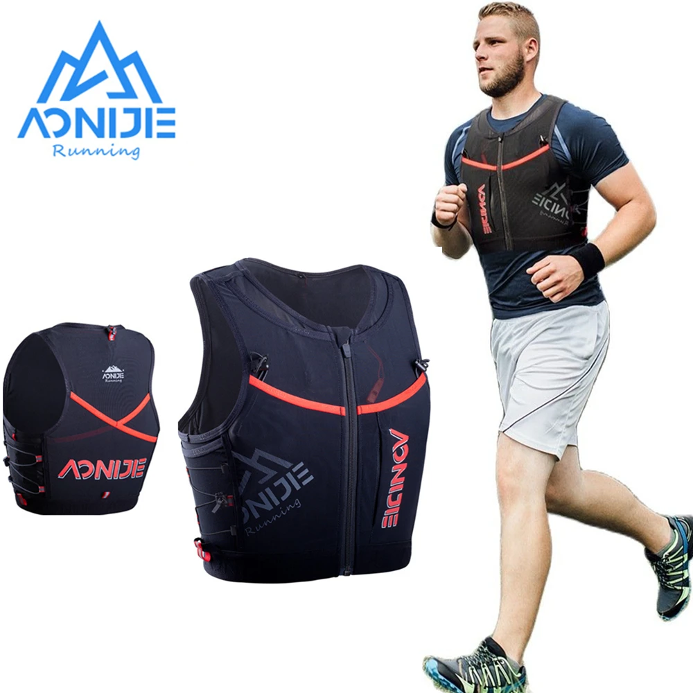 

AONIJIE C9106 10L Quick Dry Sports Backpack Hydration Pack Vest Bag With Zipper For Hiking Running Marathon Race