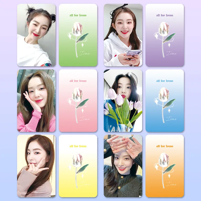 KPOP Idol Aespa двухсторонняя фотография ломо-карты красочная задняя селфи-карта
