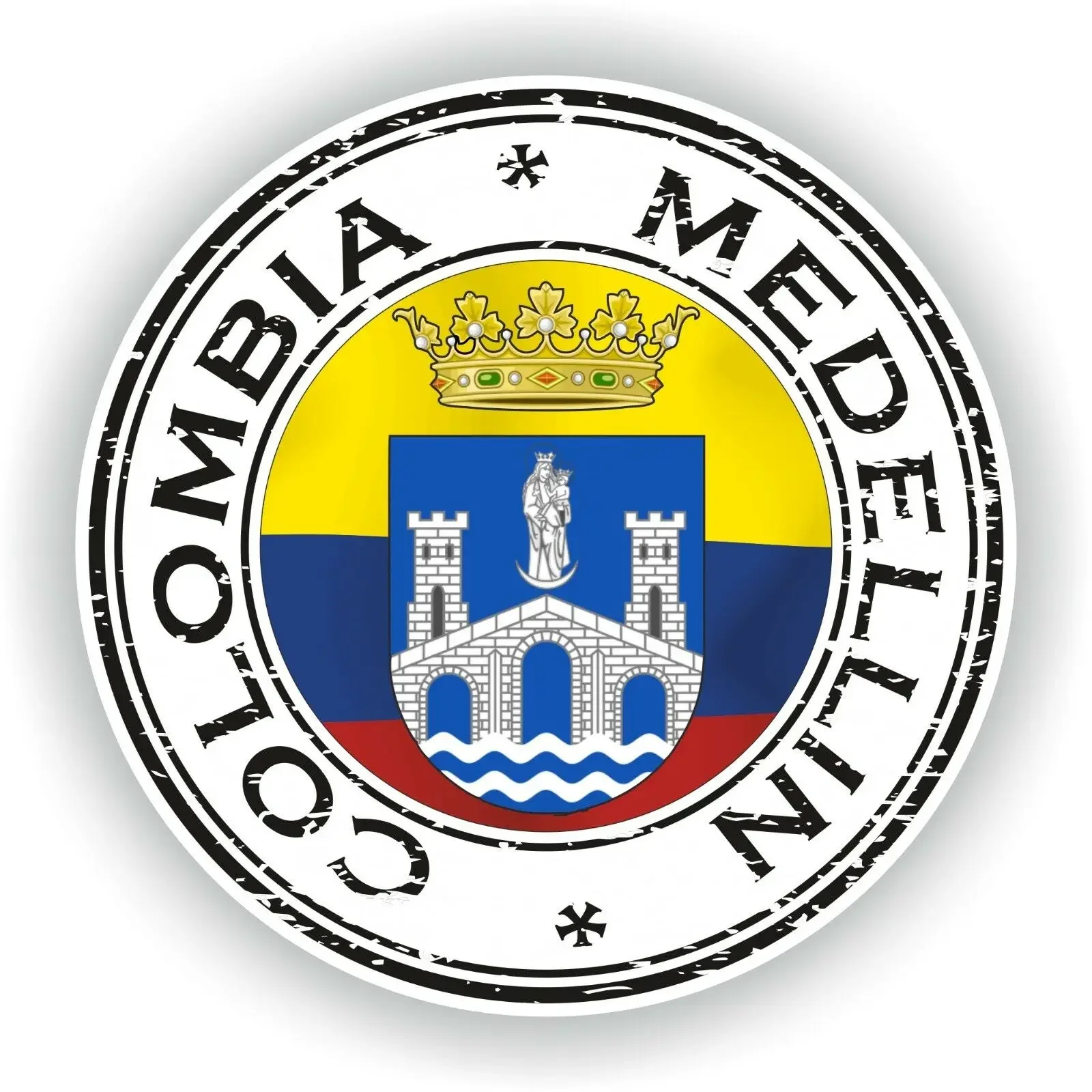 Колумбийский Медельин печать наклейка для автомобиля ноутбука планшета двери