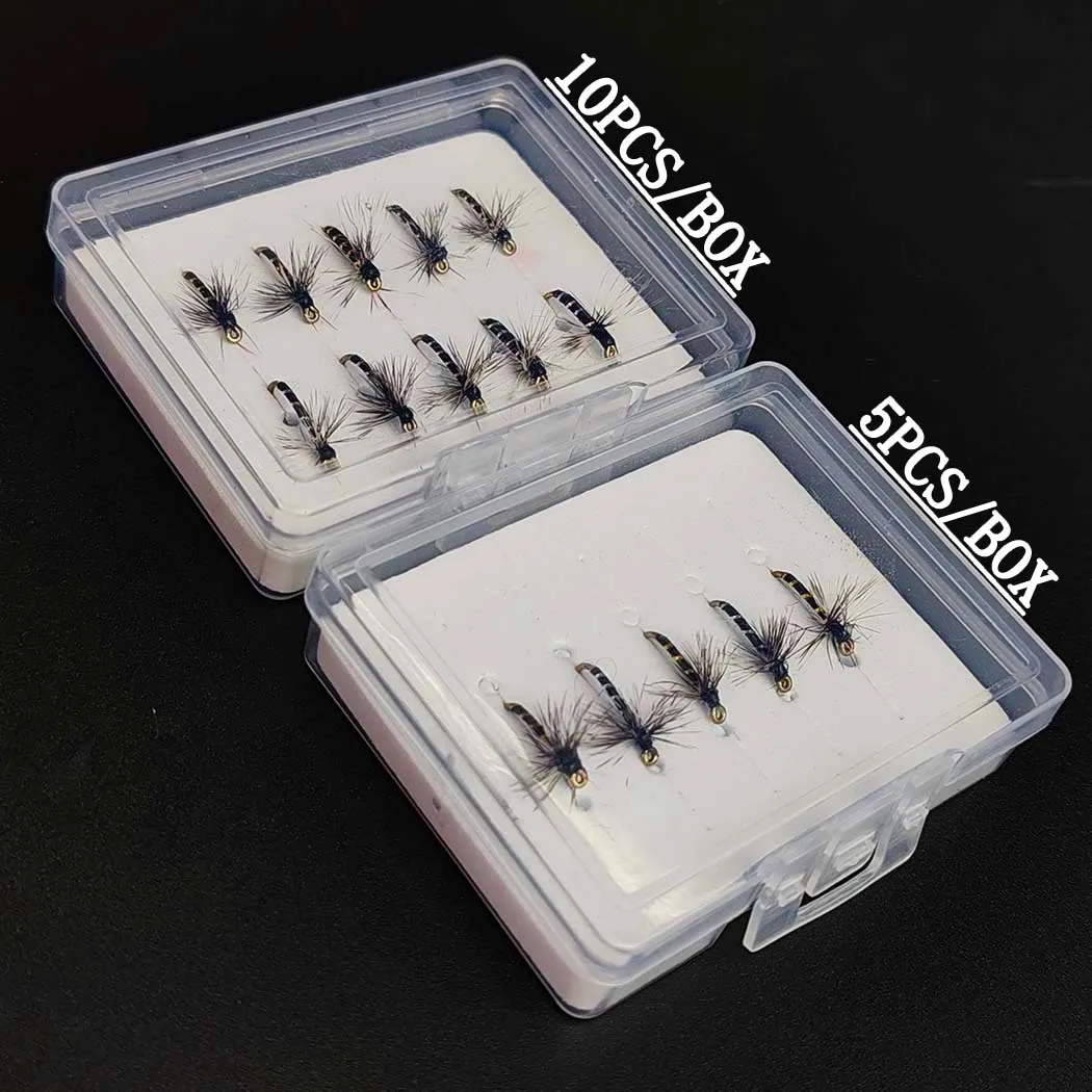 Фото 5/10 шт. с коробкой Griffith Midges Bait - размеры # 14 |   Нахлыстовая наживка для рыбалки |   Сухие мухи |   Ловля форели/Окунь №4