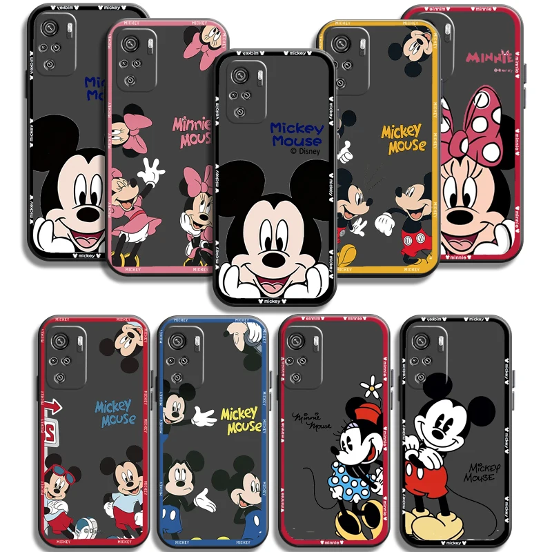 

Disney Fashion Phone Cases For Xiaomi Redmi Note 10 10 Pro 10S 10 5G Soft TPU Back Cover Funda Coque