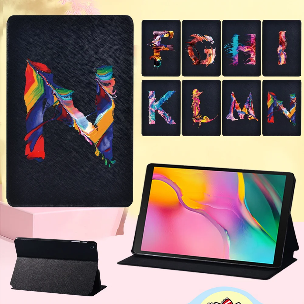 

Tablet Case for Samsung Galaxy Tab A7 Lite 8.7/A7 10.4 T500 T505/10.1"/A 8.0 T290 T295/Tab A 10.5 T590 Paint Letters Stand Cover