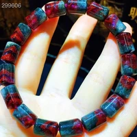 natural red auralite 23 cacoxenite rutilated quartz barrel beads bracelet 12x8 2mm women men canada stretch jewelry aaaaa