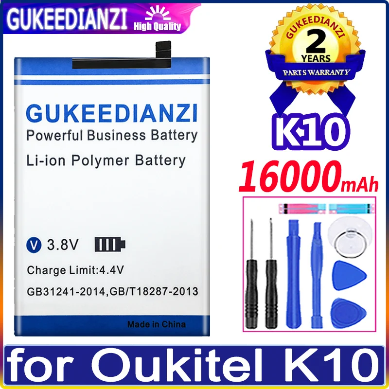 

K 10 16000mAh Battery for Oukitel K10 Batteries + free tools