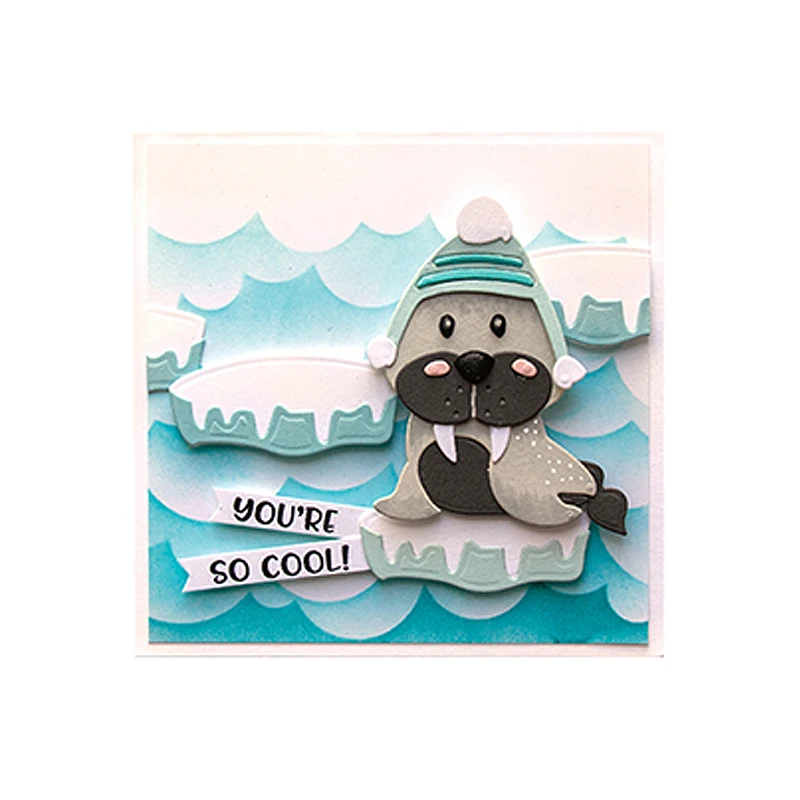 

Animal Seal Metal Cutting Die Template DIY Scrapbook Embossing Paper Card Photo Album Making Decorative Craft Die Cutting
