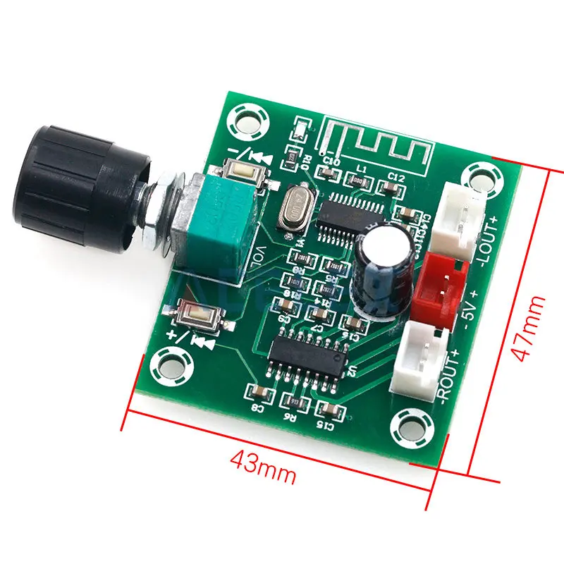 XH-A158 ultra clear Bluetooth 5 0 Плата усилителя мощности pam8403 маленькая мощность DIY