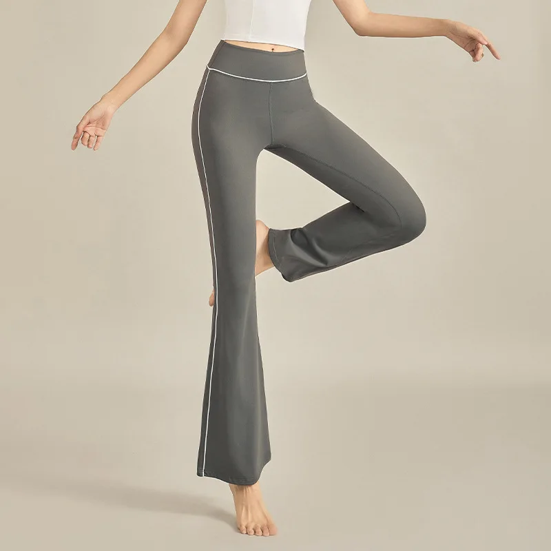 Women's Yoga Trousers Casual Pants High Waist Figure Flattering Hip-Lifting Slightly Pull Exercise Workout Pants Tight trousers