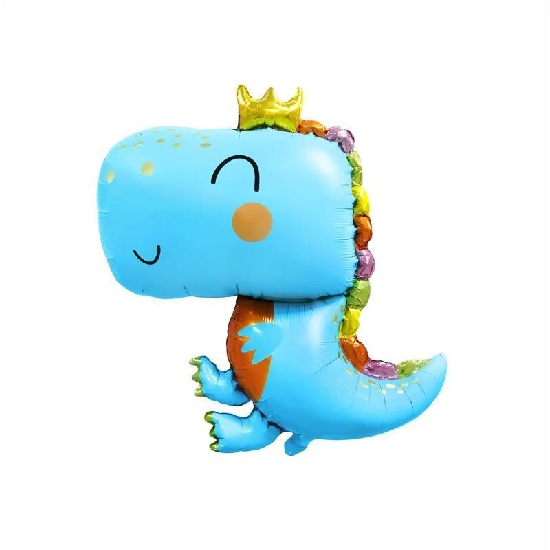 Утолщенный мультяшный большой динозавр воздушный шар из алюминиевой пленки