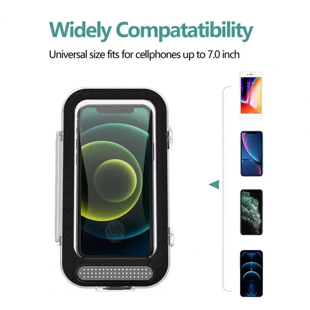 

Stand Box Durable Transparent Design Heat-Resistant Wall-Mounted Shell Shower Sealing Storage Box for Household