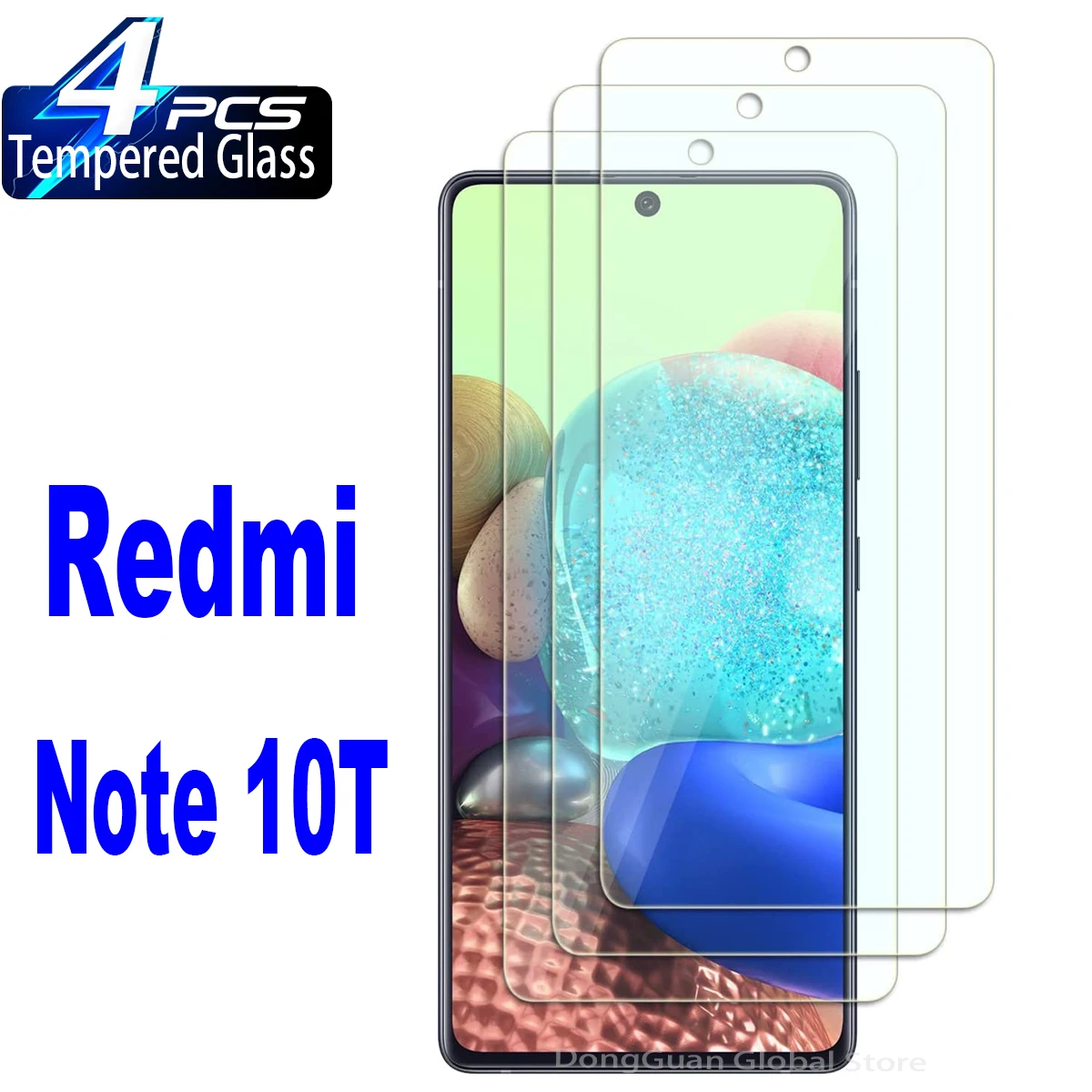 

2/4Pcs Tempered Glass For Xiaomi Redmi Note 10T 5G Screen Protector Glass Film