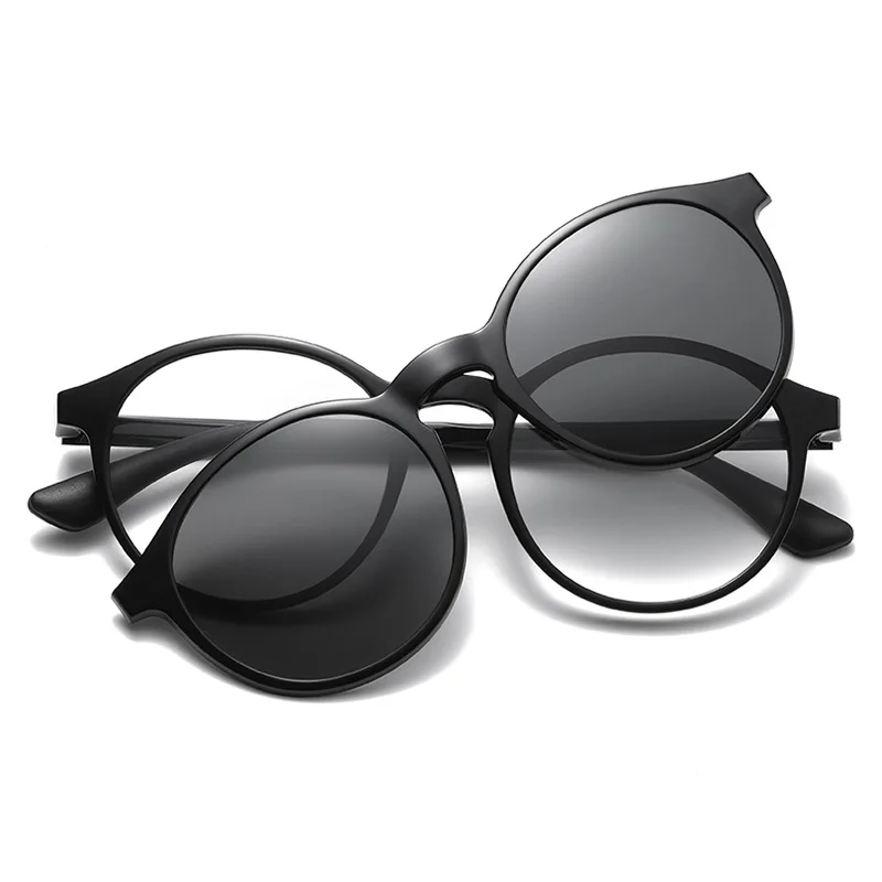 

Men's Vintage Myopia Sunglasses New 2-in-1 Magnetic Sleeve Mirror Women's TR-90 One Mirror Dual-Use Polarized Sunglasses