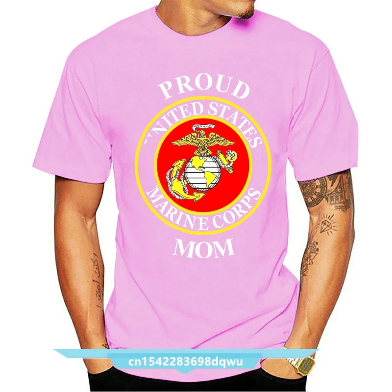 Футболка PROUD MARINE MOM US ARMY 1 черная размер S M L XL 2XL 3XL