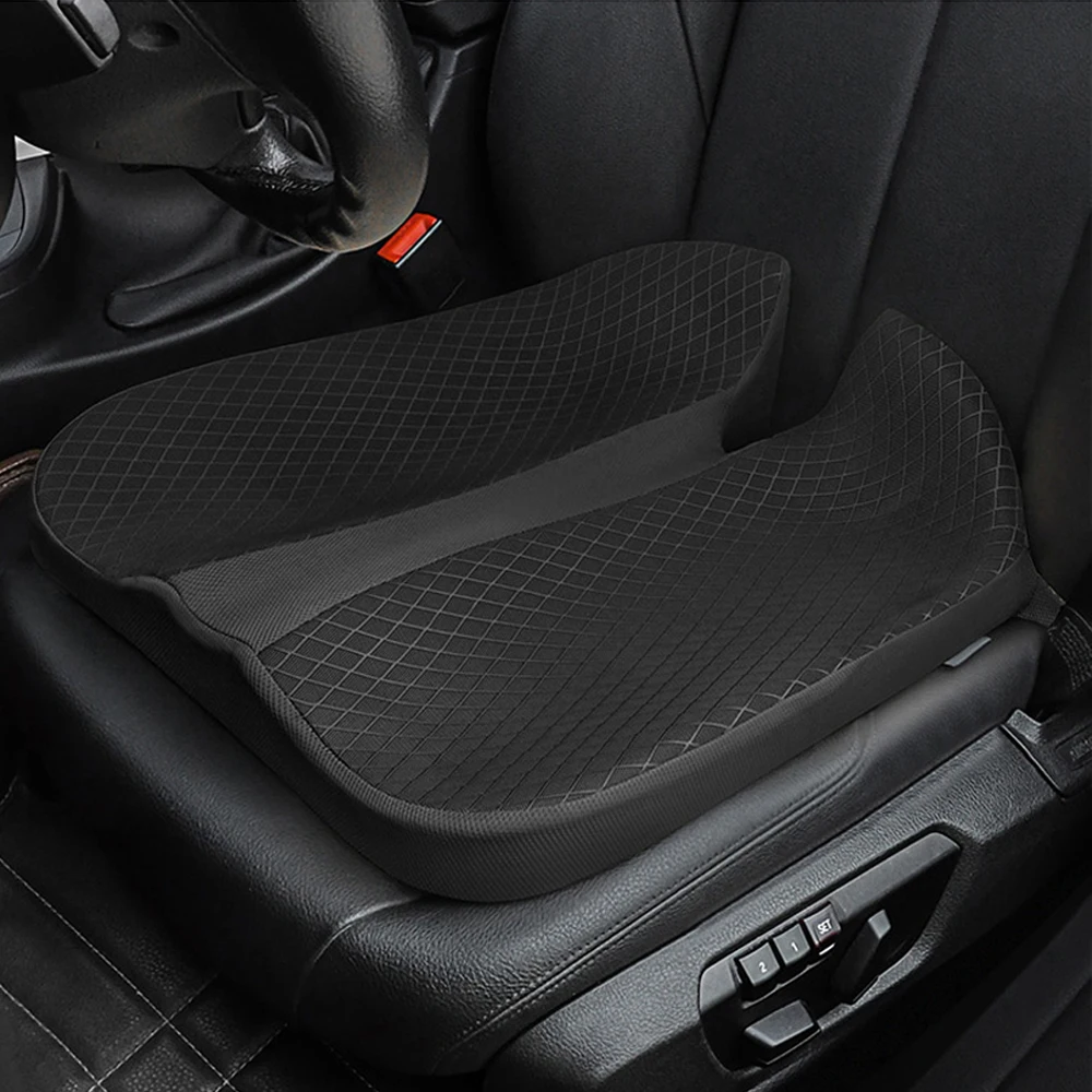 

Car Seat Cushion Memory Foam Car Driver Heightened Thickened Pad Non-Slip Breathable Office Chair Wheelchair Sofa Protection Pad