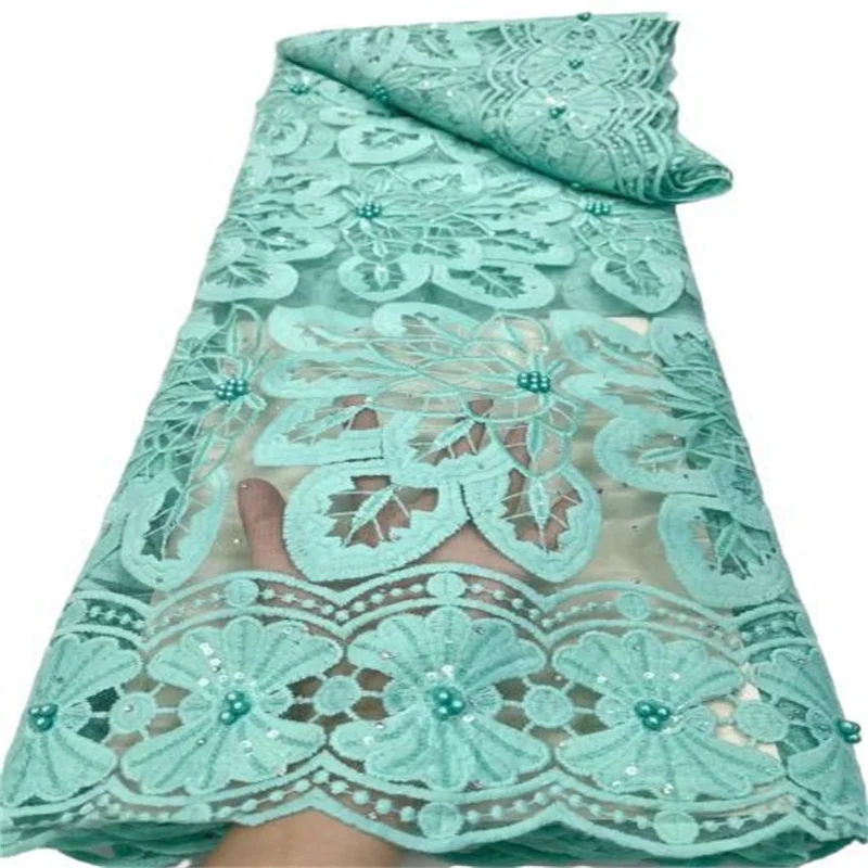 

Африканская сетчатая кружевная ткань высококачественные тяжелые Блестки/бусины/камни, французская сетка, молочный шелк, кружевная ткань д...