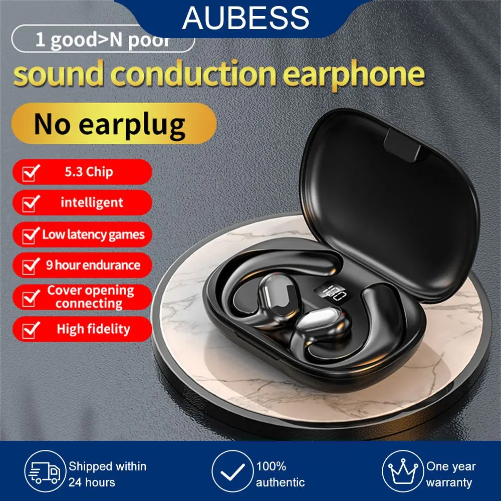 

Battery Capacity 300ma Wireless Headset No Pain Touch Control Headset Long Range Mini Headset Sports Headset