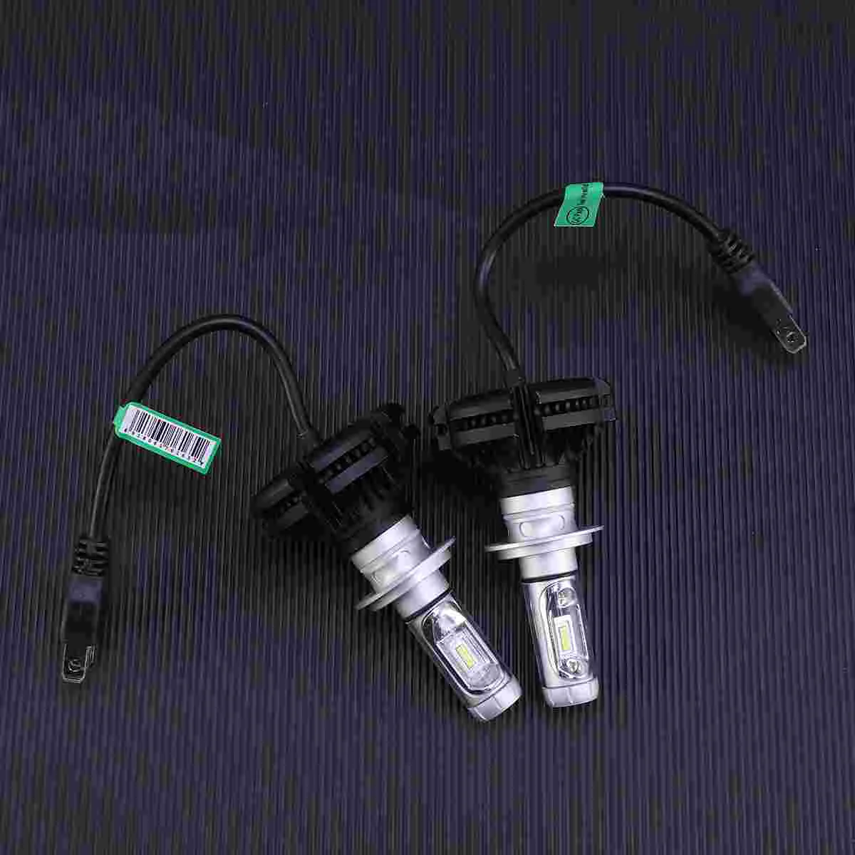 2pcs LED Headlight Bulbs 50W 9-32V 6000LM X3 Series Waterproof High Beam Low Beam Integrated Fog Light(H7)