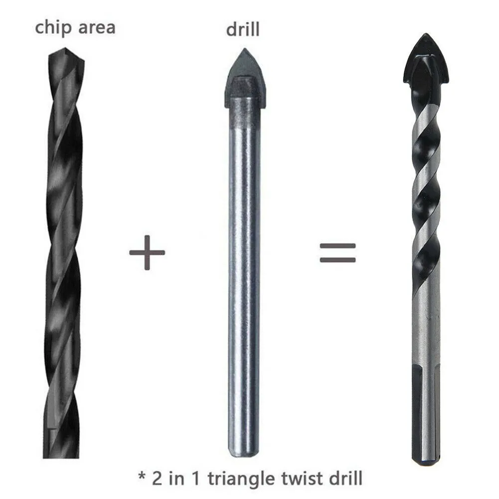 

New Practical Useful High Quality Drill Bits For Porcelain Tile Concrete Brick Glass Drill Tungsten Carbide Steel