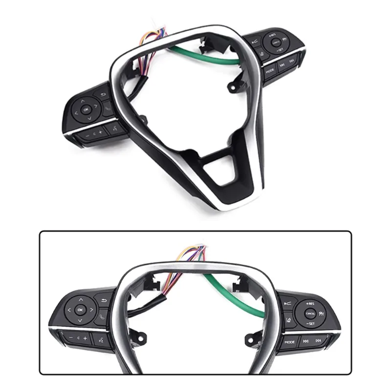 Фото Отличный переключатель круиз-контроля, панель на руль для Toyota RAV4 Corolla Levin 2019-2026, управление громкостью в автомобиле №2